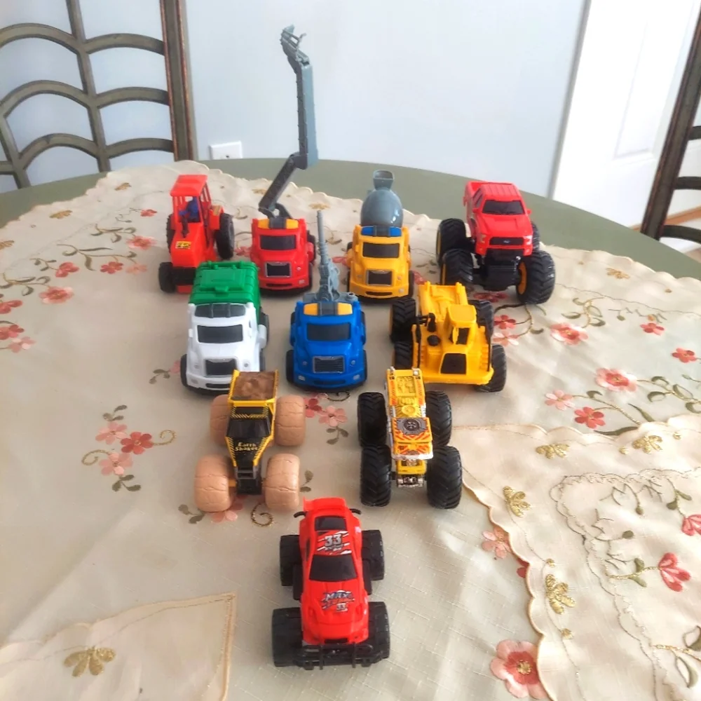 Toys miscellaneous vehicles Cars Trucks Big Wheels 10 each